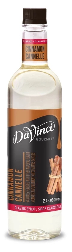 Davinci Gourmet Classic Cinnamon Flavored Syrup, 750 Ml Plastic Bottle -- 4 Per Case