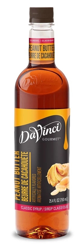 Davinci Gourmet Classic Peanut Butter Syrup, 750 Ml Plastic Bottle -- 4 Per Case