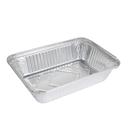 Chef's Seal Aluminum Silver Standard Weight Oblong Foil Pan, 2.25 Pound Capacity -- 500 per case