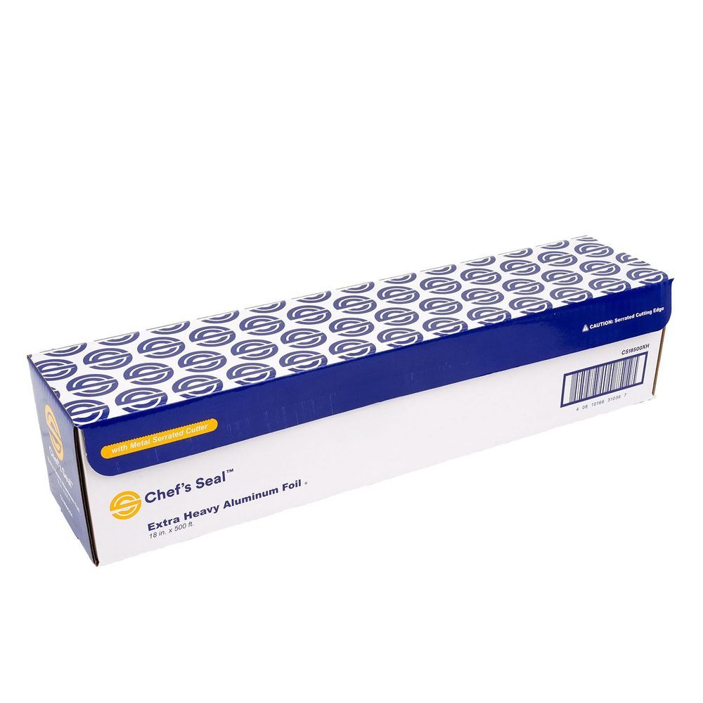 Chef's Seal Aluminum Silver Extra Heavy Duty Weight Foil Roll, 18 Inch X 500 Feet