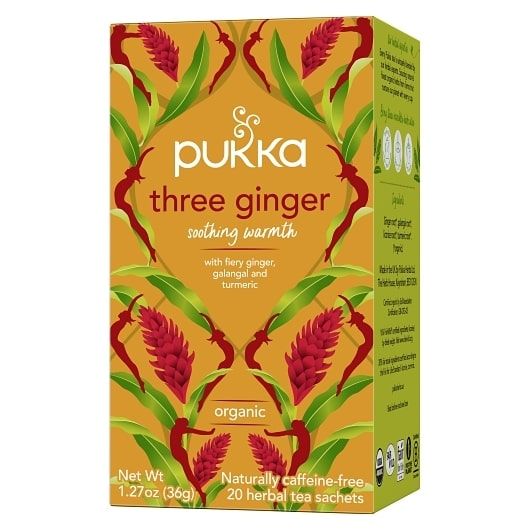 Pukka Organic Three Ginger Tea Bag, 20 Bags -- 4 Per Case