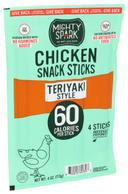 Mighty Spark Teriyaki Chicken Snack Sticks - Multipack, 4 Ounce -- 8 per case