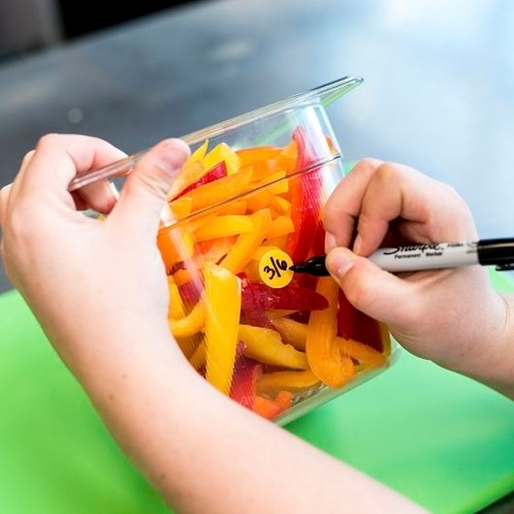 Ncco 1 Inch Ultra Removable Orange Circle Label, 1000 Count