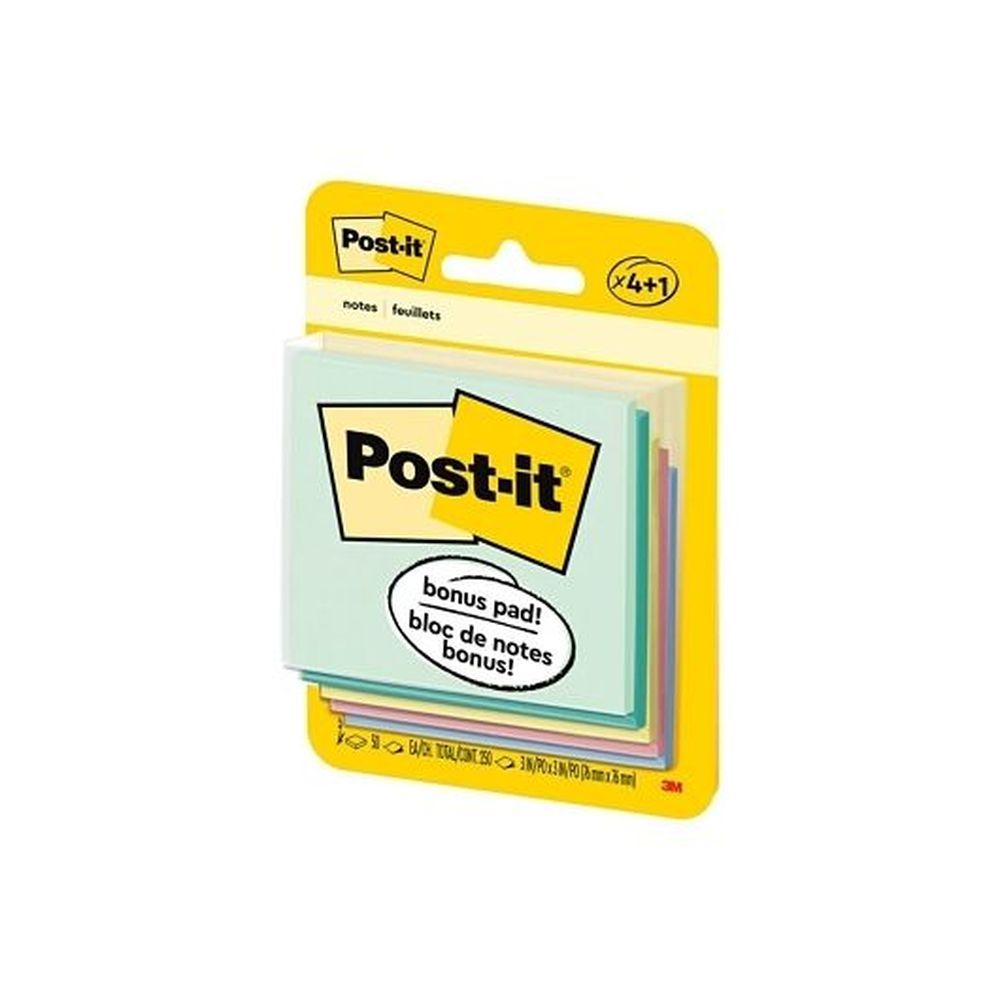 Post-it Marseille Collection Sticky Notes, 200 Count -- 48 Per Case