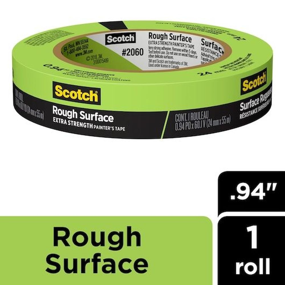 Scotch Rough Surface Painters Tape, 0.94 inch x 60.1 yard - 36 per case