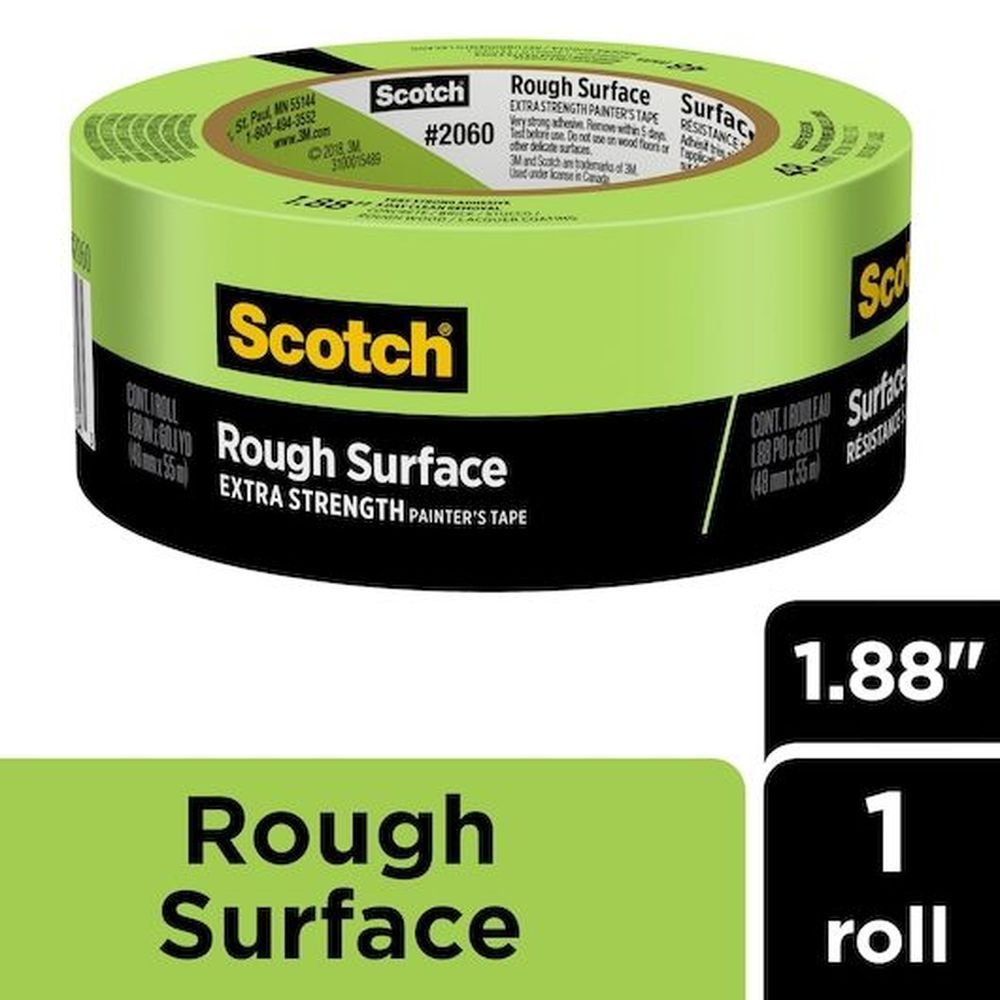 Scotchblue Rough Surface Painters Tape, 1.88 Inch X 60 Yard -- 24 Per Case