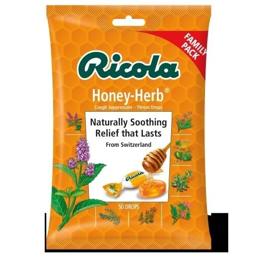 Ricola Honey Herb Cough Drops, 45 count -- 36 per case
