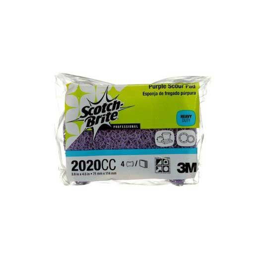 Scotch-brite Purple Scour Pad, 2.8 X 4.5 Inch -- 24 Per Case