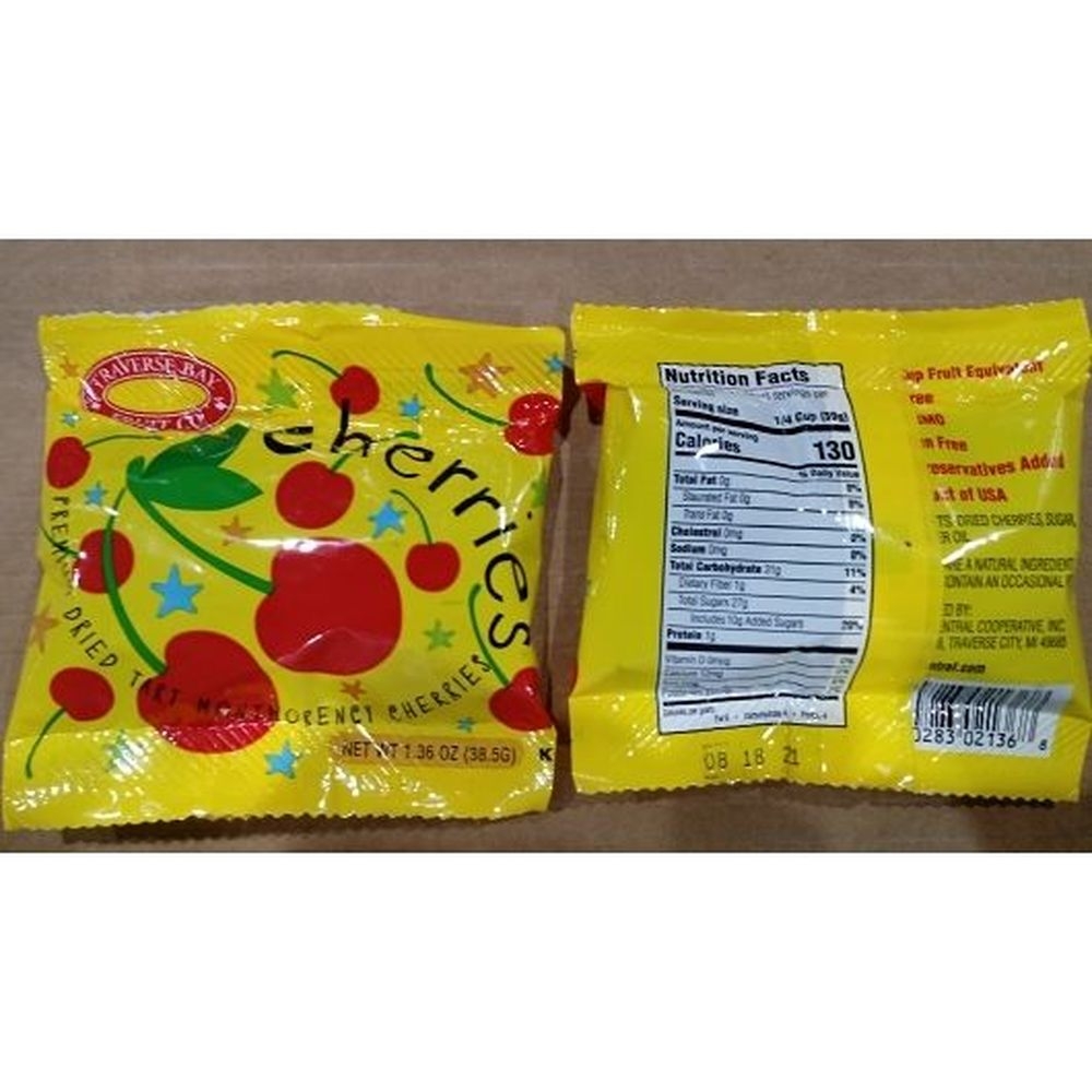 Fruit Haven Sweetened and Dried Red Tart Cherries, 1.36 Ounce -- 100 per case
