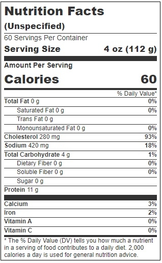 Harvest Of The Sea Prime Select 4-6 Block Raw Calamari Tube and Tentacle, 2.5 Pound -- 6 per case