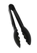 Essentials Black Heavy Duty Scalloped Edge Tong, 6 inch -- 24 per case.