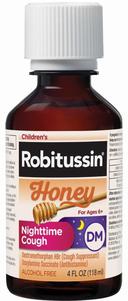 Childrens Robitussin Honey DM Nighttime Cough, 4 Fluid Ounce -- 24 per case