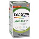 Centrum Silver Adult 50+ Multivitamin Multimineral Tablets, 80 count -- 12 per case