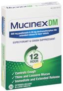Reckitt Benckiser Mucinex DM Expectorant and Cough Suppressant Tablet, 20 per unit -- 24 per case