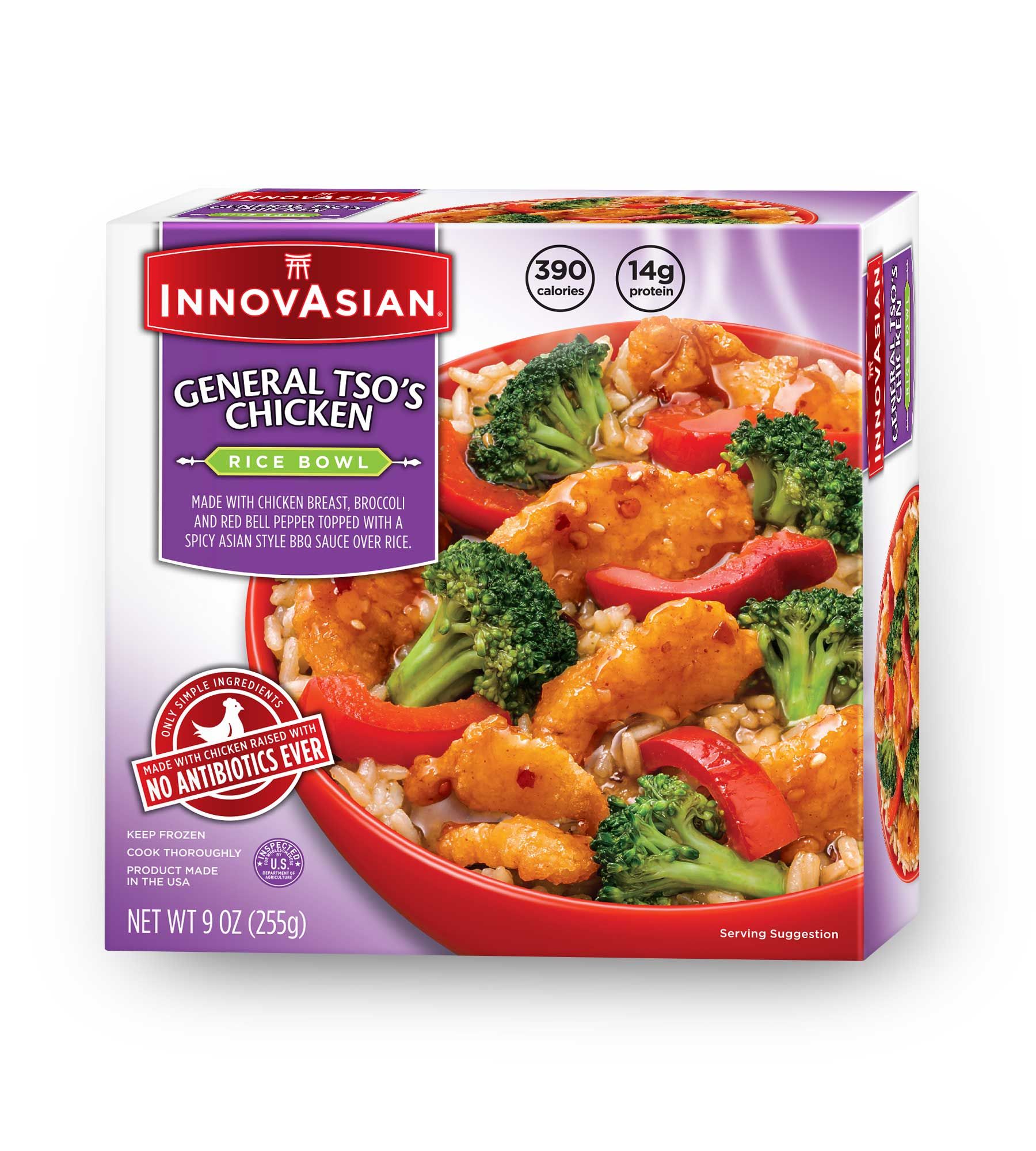Innovasian Cuisine General Tsos Chicken Bowl, 9 Ounce -- 8 Per Case
