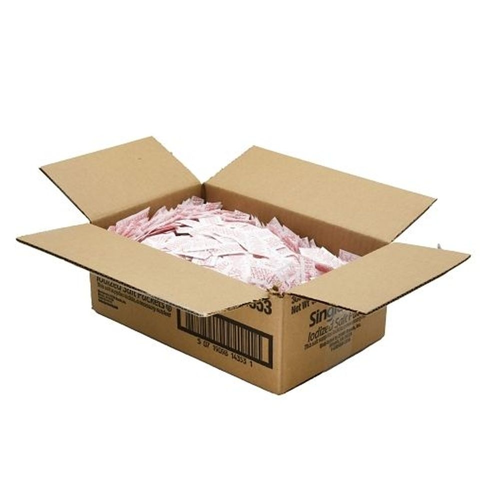 Single Serv Flat Salt Packet, 0.6 Gram -- 3000 per case.