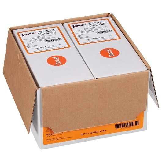 Javo House Blend Decaf Fresh Coffee Extract - Bag In Box, 0.5 Gallon -- 2 per case