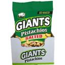 Giants Naked Salted Pistachios, 3 Ounce -- 10 per case