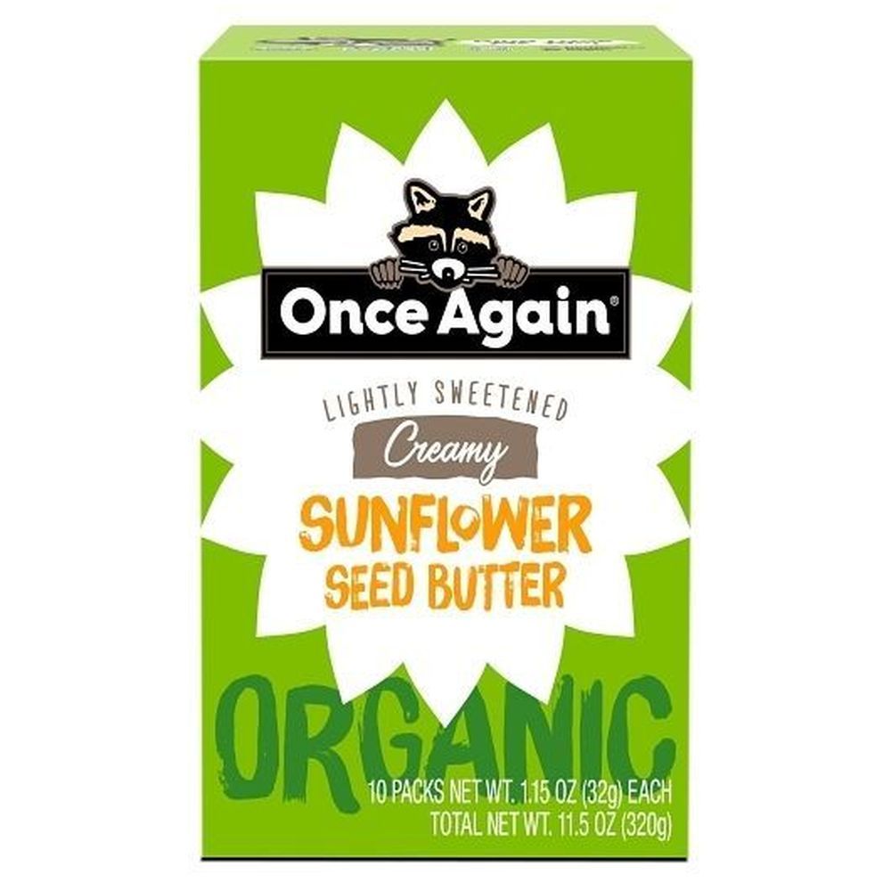 Once Again Nut Butter Sunflower Seed Butter, Squeeze Pack, 1.15 Ounce -- 60 Per Case