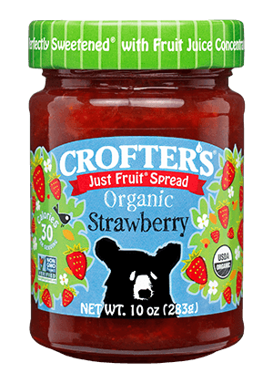 Crofter's Organic Strawberry Just Fruit Spread, 10 Ounce -- 6 Per Case