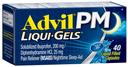 Advil PM Liqui Gels Pain Reliever and Nighttime Sleep Aid Capsules, 40 per unit -- 36 per case