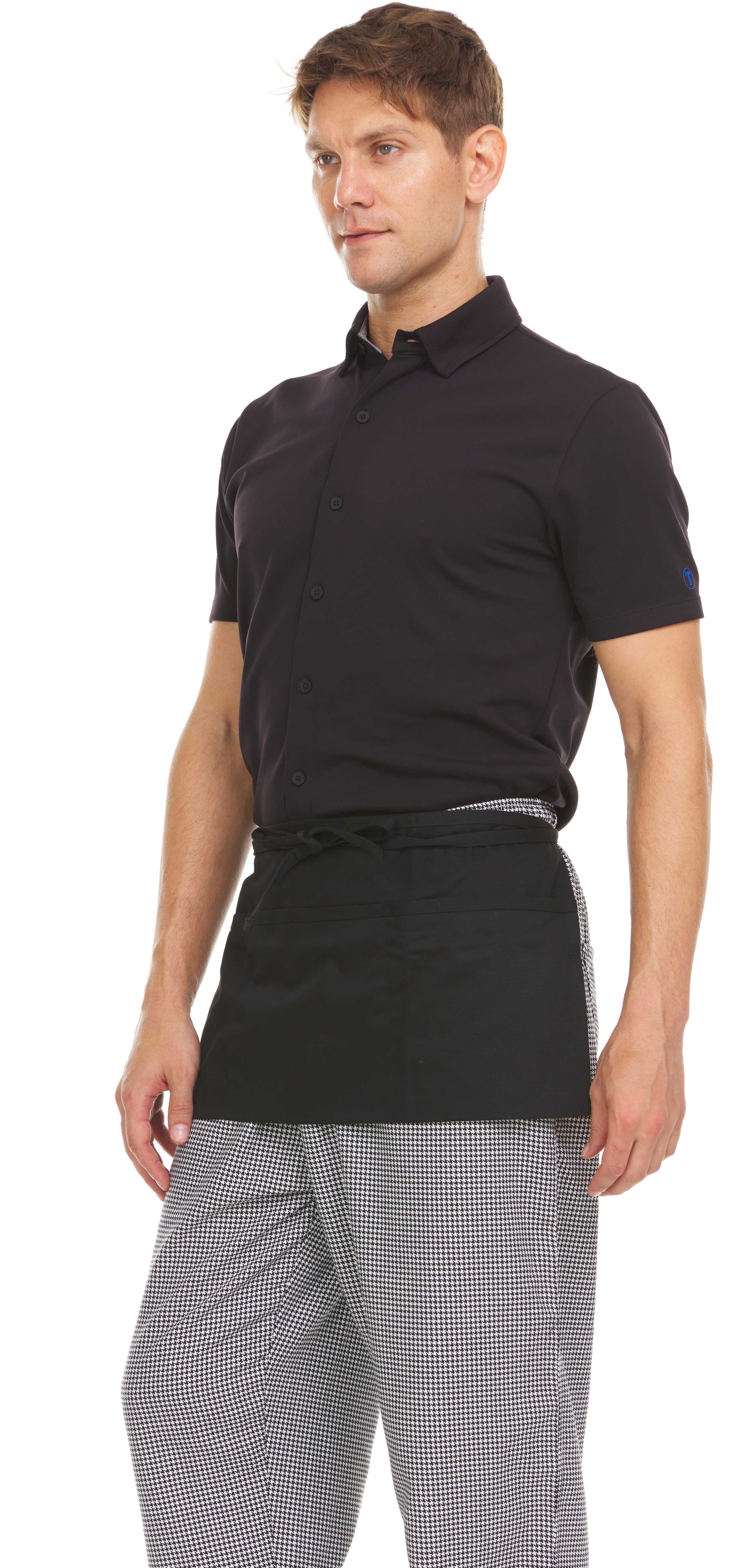 Hey Chef Black One Size 3 Pocket Waist Apron