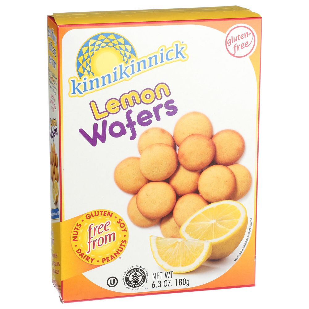 Kinnikinnick Lemon Wafers, 6.3 Ounce -- 6 per case