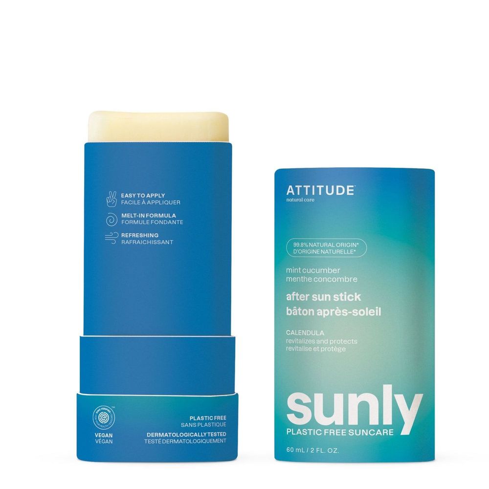 Attitude Mint and Cucumber Sunly After Sun Stick, 2 Ounce
