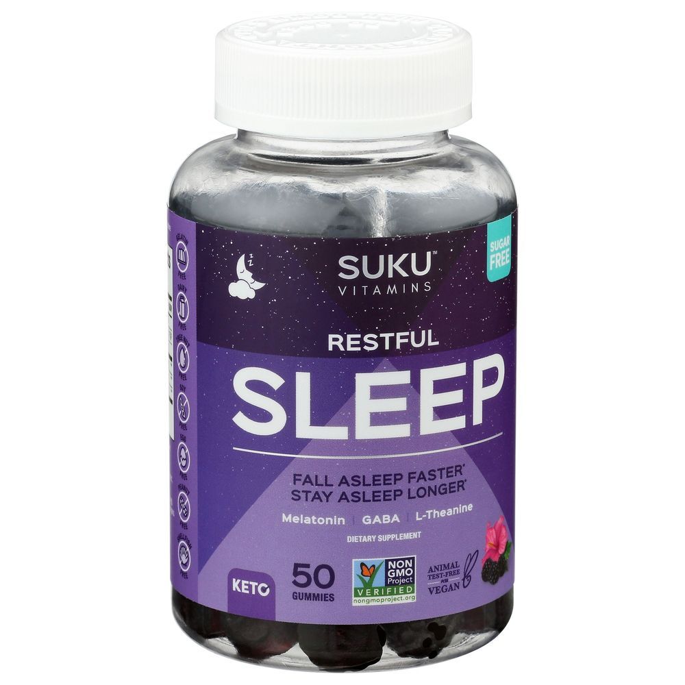 Suku Vitamins Restful Sleep Gummies, 50 Count