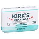 Kirks Fragrance Free Gentle Castile Bar Soap, 4 Ounce