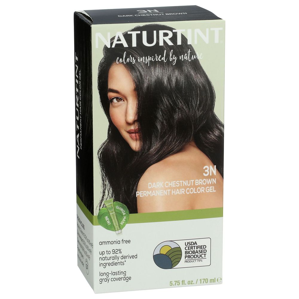 Naturtint 3N Dark Chestnut Brown Permanent Hair Color, 5.75 Fluid Ounce