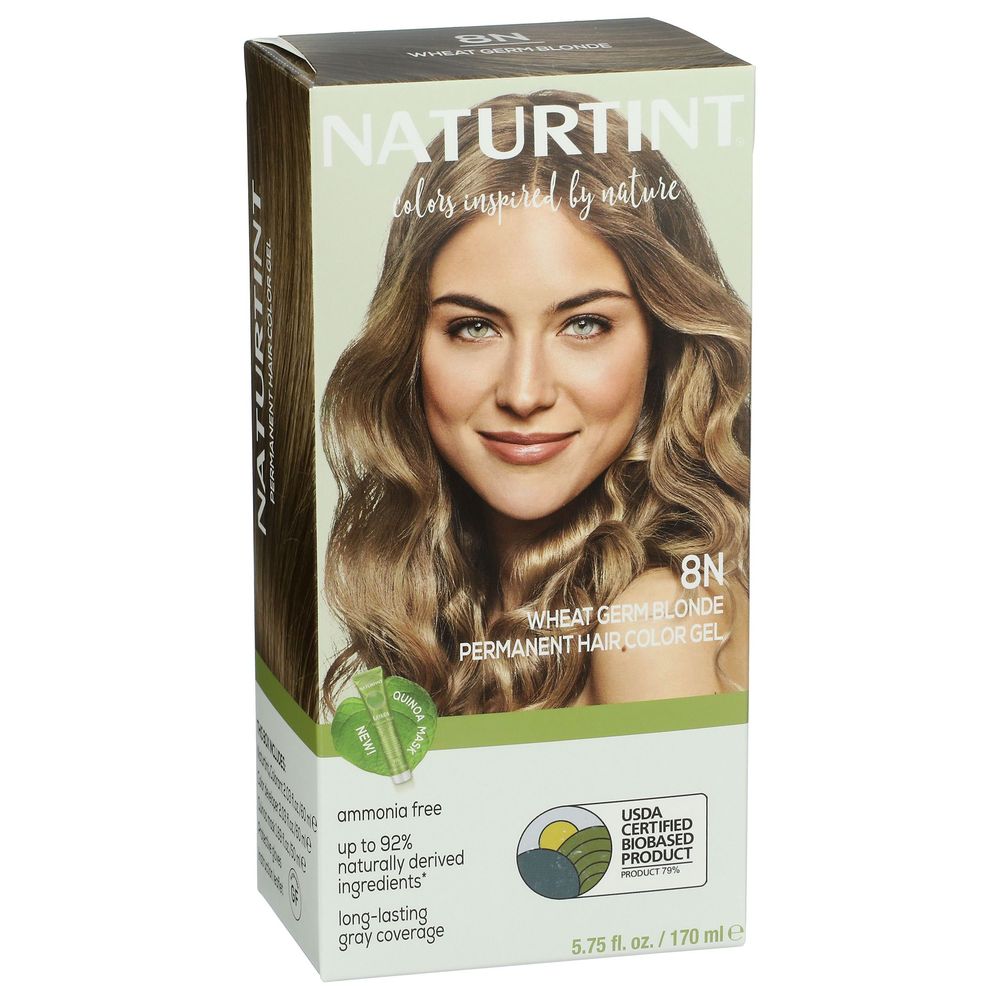 Naturtint 8N Wheat Germ Blonde Permanent Hair Color, 5.75 Fluid Ounce