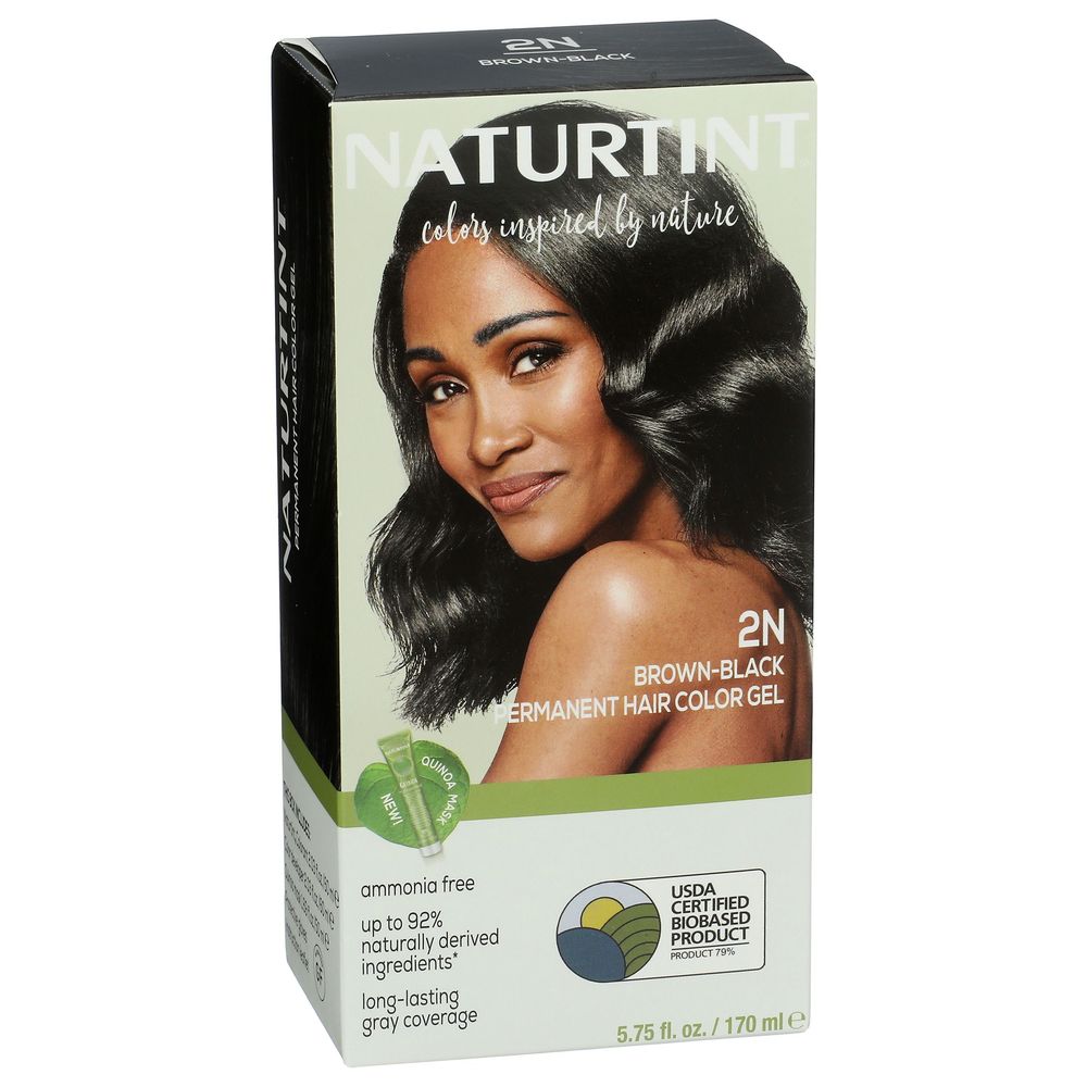 Naturtint 2N Brown Black Permanent Hair Color, 5.75 Fluid Ounce