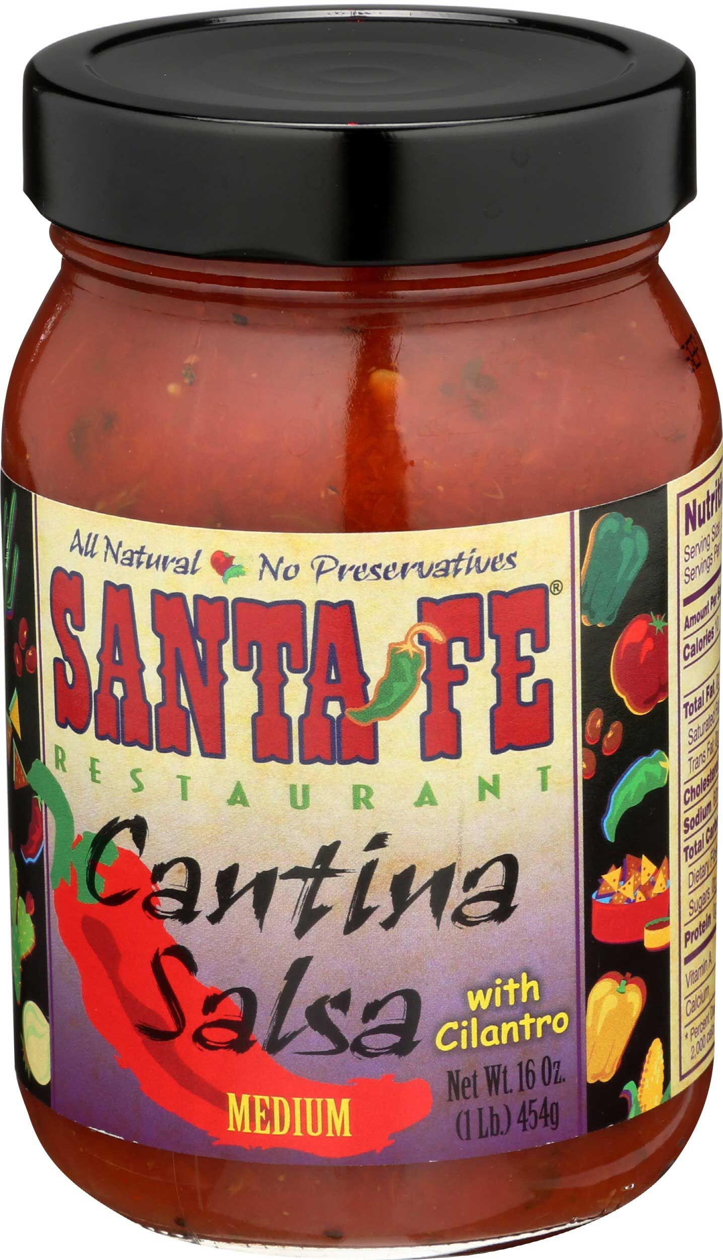 Santa Fe Restaurant Medium Cantina Salsa, 16 Ounce -- 6 Per Case