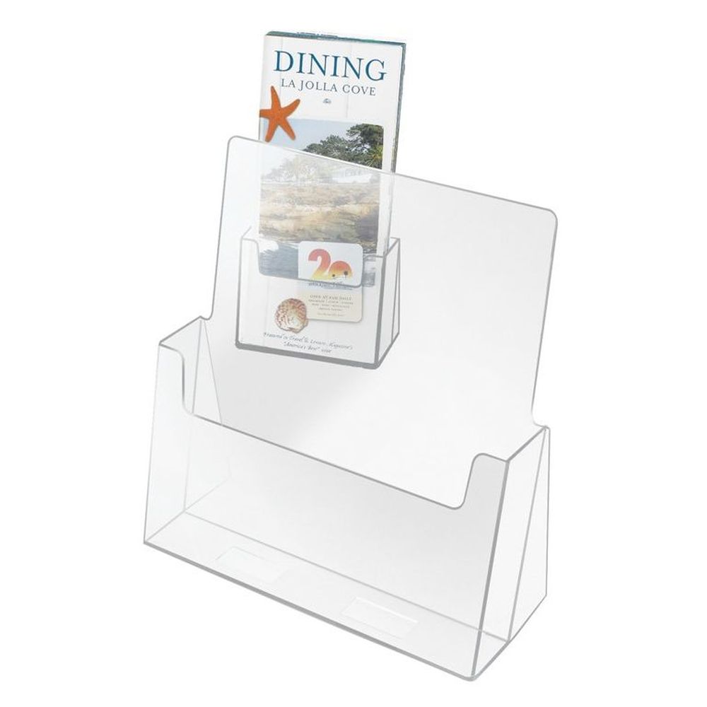 Cal-mil Large Brochure Rack, 8 1/2 X 1 1/2 X 10 Inch