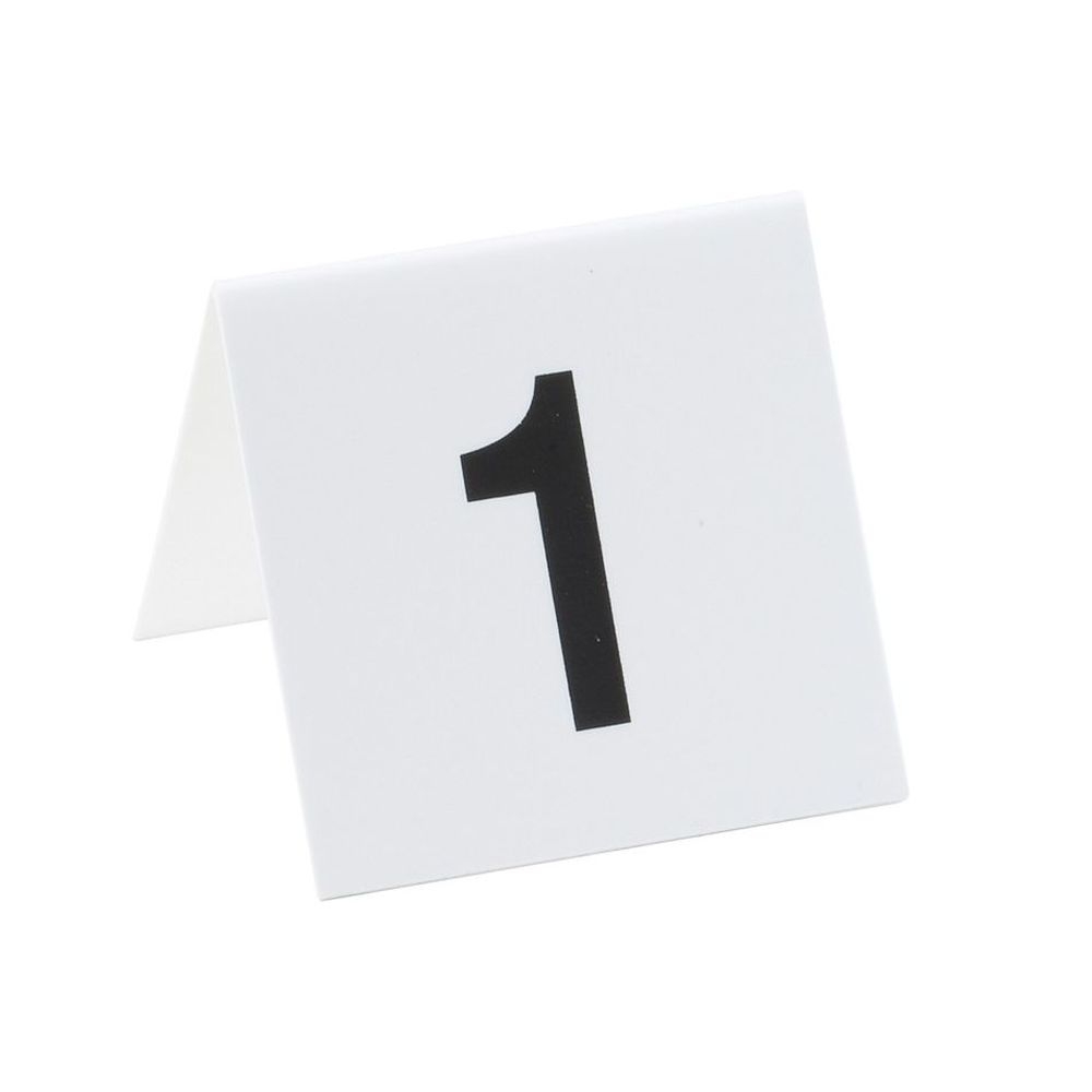 Cal-Mil Break Resistant Numbered Tent - 3 x 3 inch, Set 1 to 25