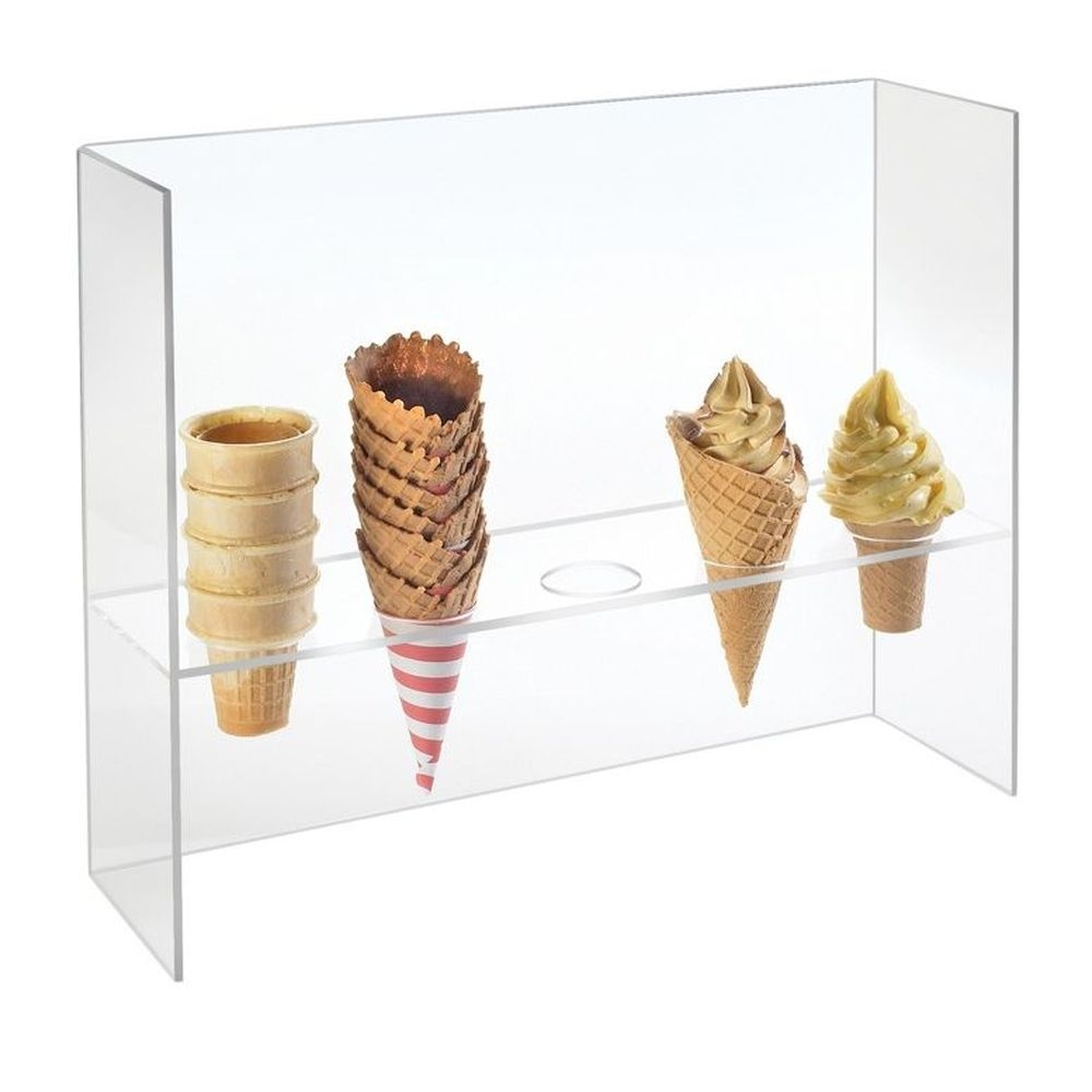 Cal-Mil Acrylic Cone Holder with Guard, 20 x 4 x 16 inch