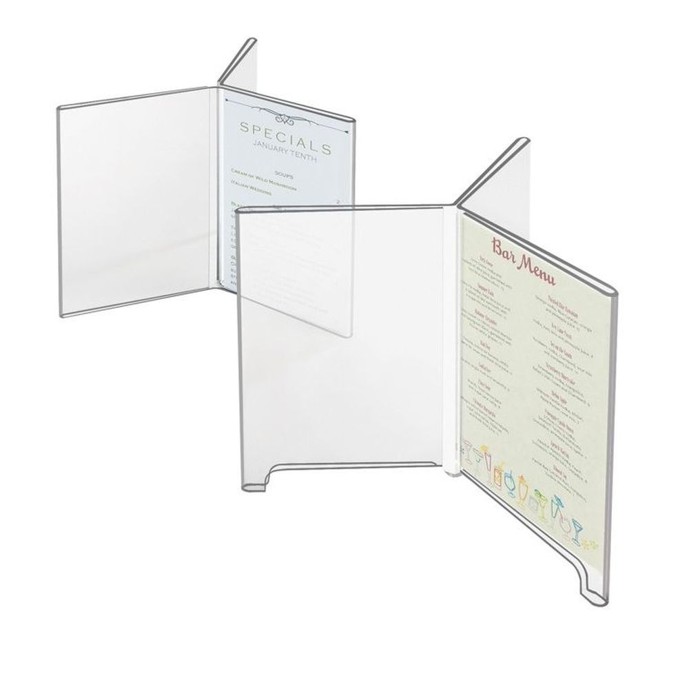 Cal-mil Classic Footed 3-wing Tabletop Cardholder, 4 X 4 X 6 Inch