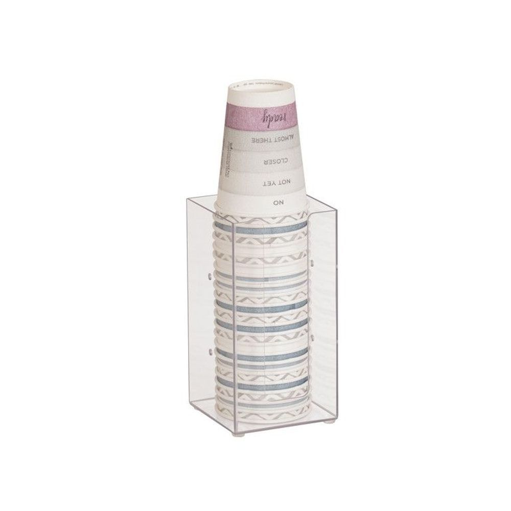 Cal-mil Classic Acrylic Modular Countertop Lid Holder, 4.5 X 4.5 X 8 Inch -- 4 Per Case