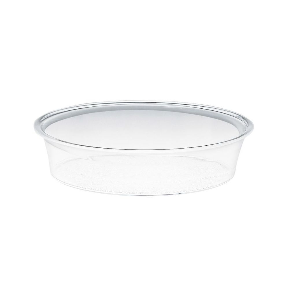 Cal-Mil Turn N Serve Clear Deep Tray for 12 inch Sample Dome Covers, 12 inch Dia x 3.5 inch -- 6 per case