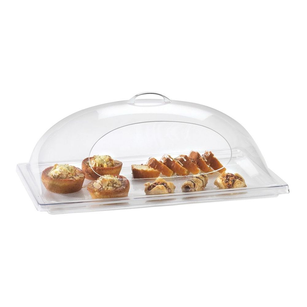 Cal-mil Polycarbonate Dome Cover With 1 Side Cutout, 12 X 20 X 7 1/2 Inch -- 4 Per Case
