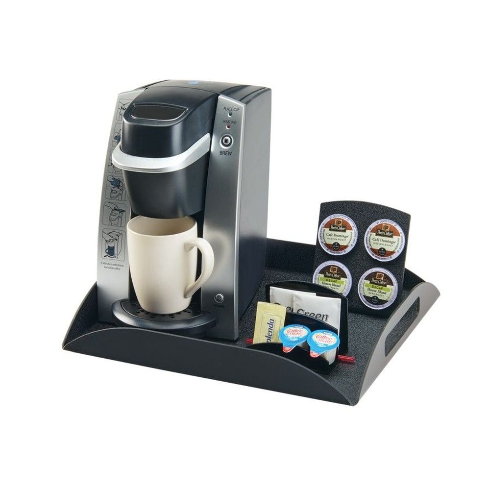 Cal-Mil Classic Black 14 x 12 inch Amenity Tray, 15.25 x 12.5 x 2 inch