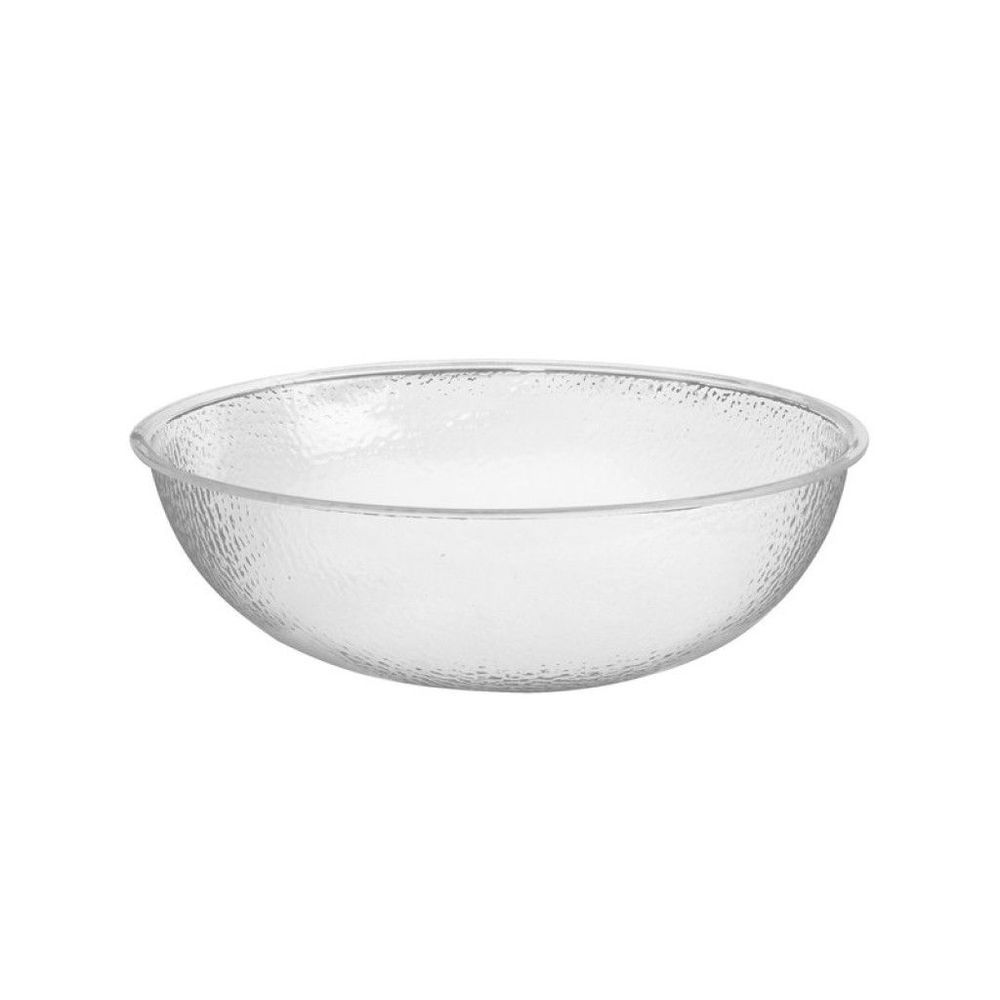Cal-mil Clear Acrylic 44 Quart Pebble Salad Bowl, 23.5 X 23.5 X 7.25 Inch