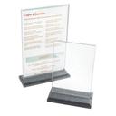 Cal-Mil Clear Acrylic Deluxe Card Holder, 4 x 1 x 6 inch -- 12 per case