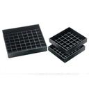Cal-Mil Classic Black Square Drip Tray, 4 x 4 x 1 inch