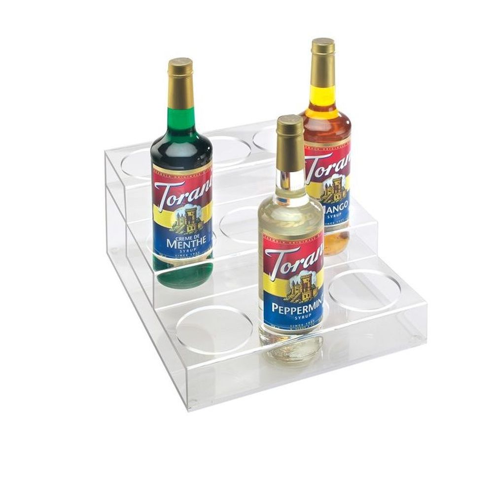 Cal-mil Clear Acrylic 3 Tier Nine Bottle Organizer, 12 X 14.63 X 6.25 Inch