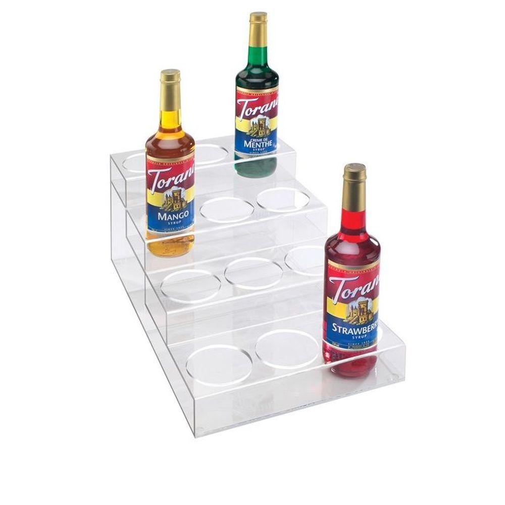 Cal-mil Clear Acrylic 4 Tier Twelve Bottle Organizer, 12 X 19.5 X 8.13 Inch