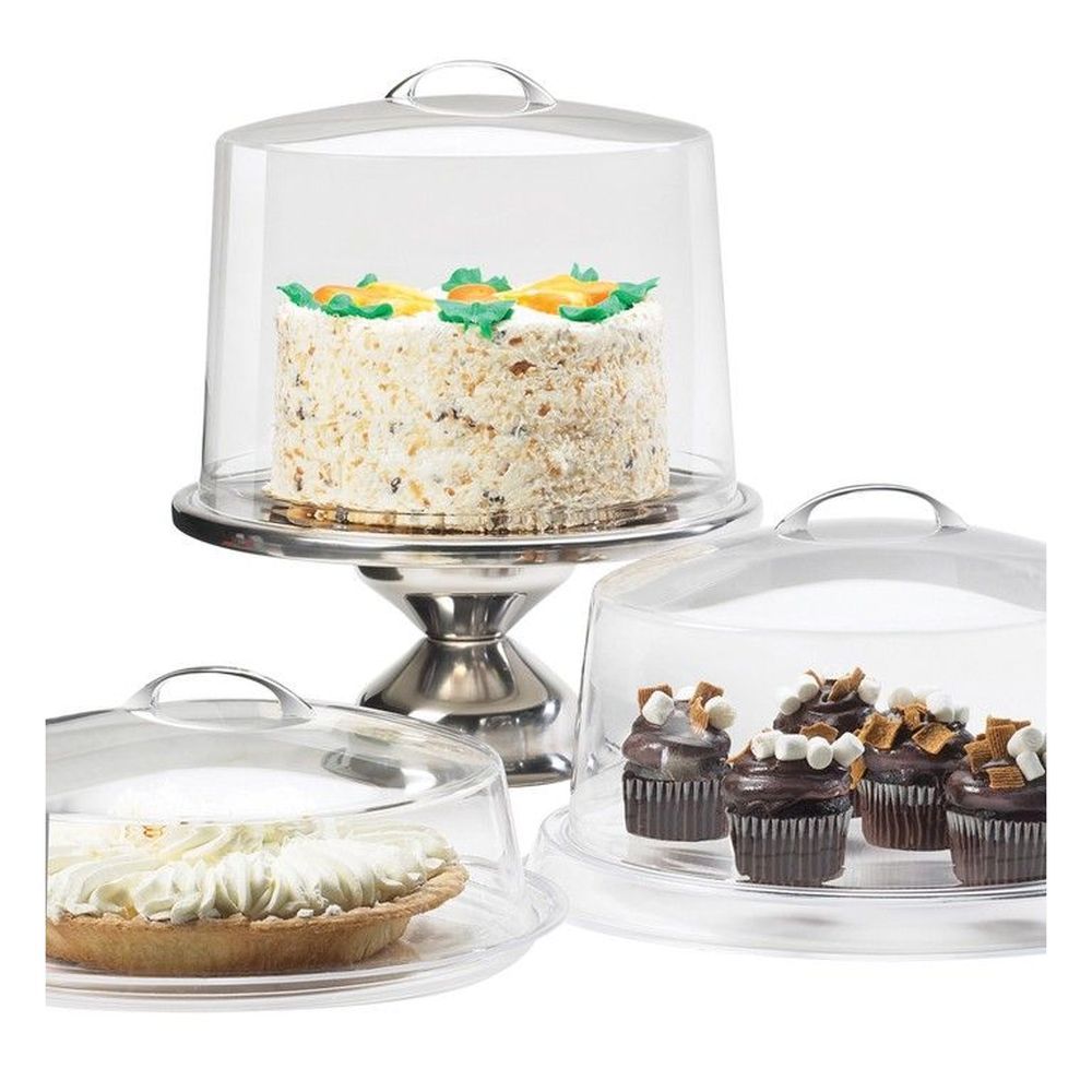 Cal-mil Acrylic Cake / Pie Cover, 12 Inch Dia X 4 Inch -- 6 Per Case