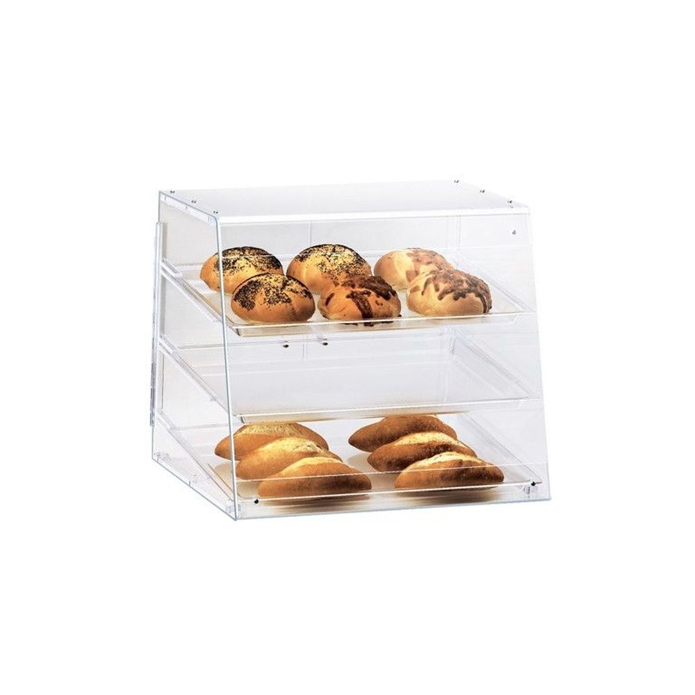 Cal-Mil Classic Three Tray U Build Attendant Serve Display Case, 17 x 19.5 x 16.5 inch