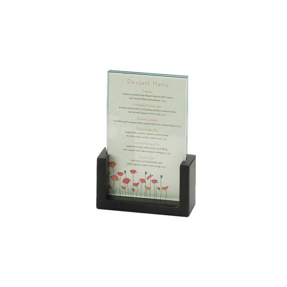 Cal-mil Nlack U Frame Table Top Card Holder, 5 X 1.5 X 7 Inch